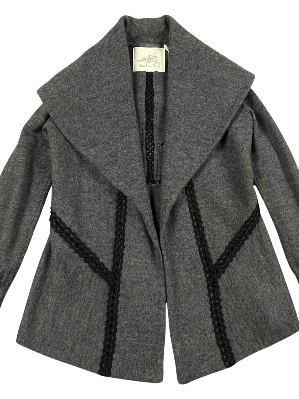 Anthropologie Angel of the North Soutache Trim Wool Medieval Celtic Jacket  Sz S